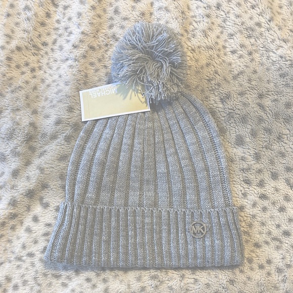 Michael Kors Gray Knit Beanie - Picture 1 of 4